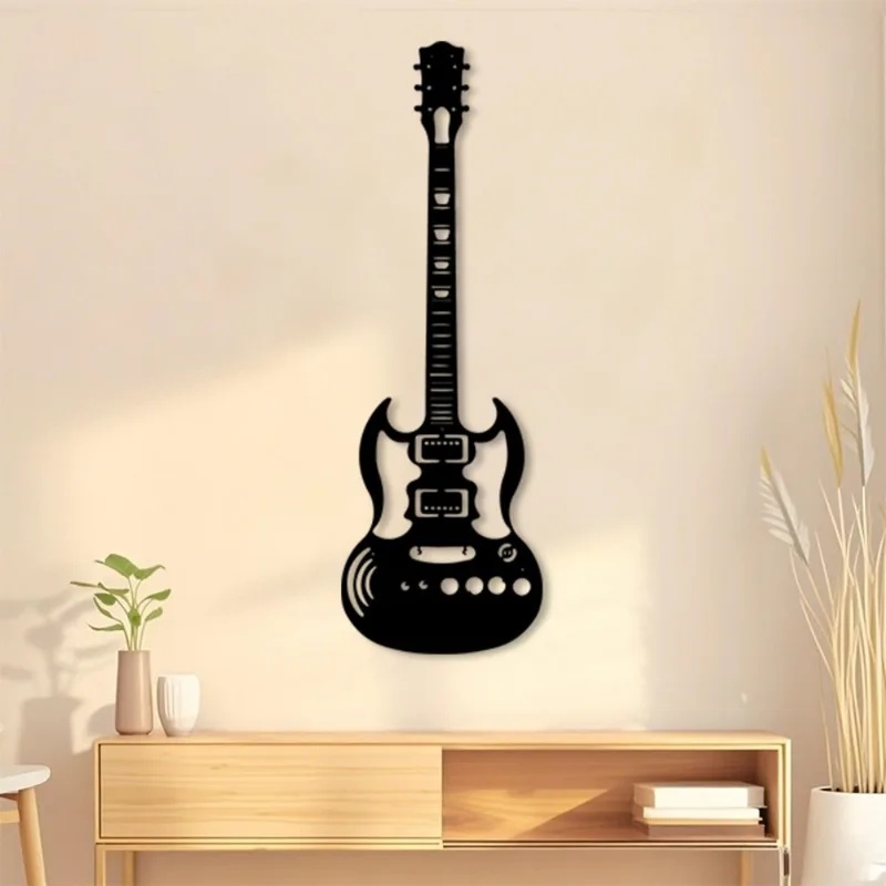 Brand 3D Metal Guitar Wall Art - đánh giá và giá Home Bar Lounge