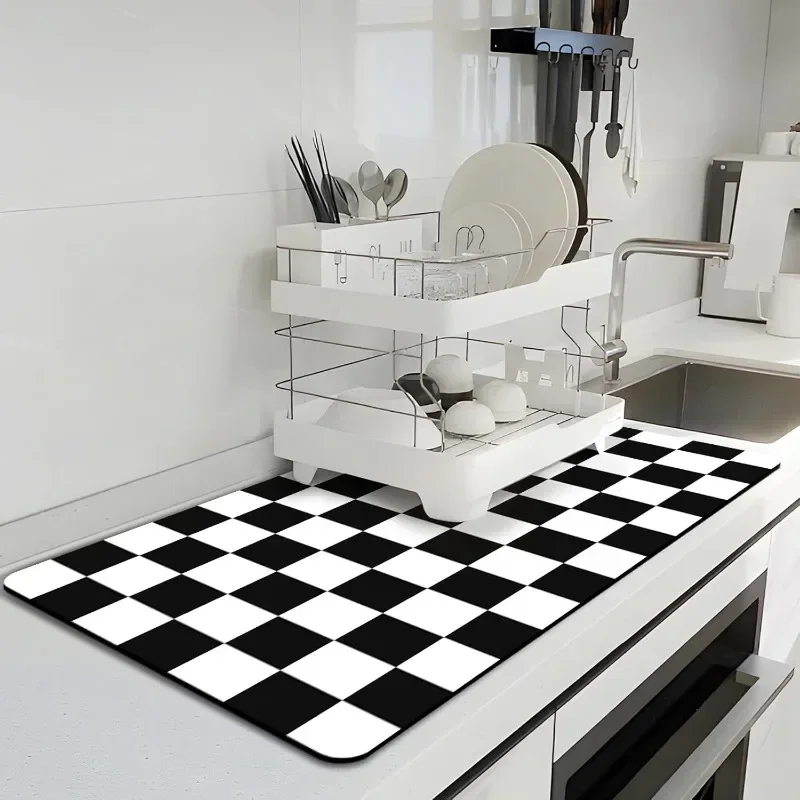 Pink White Checkered Absorbent - đánh giá và giá Bar Mat Rubber