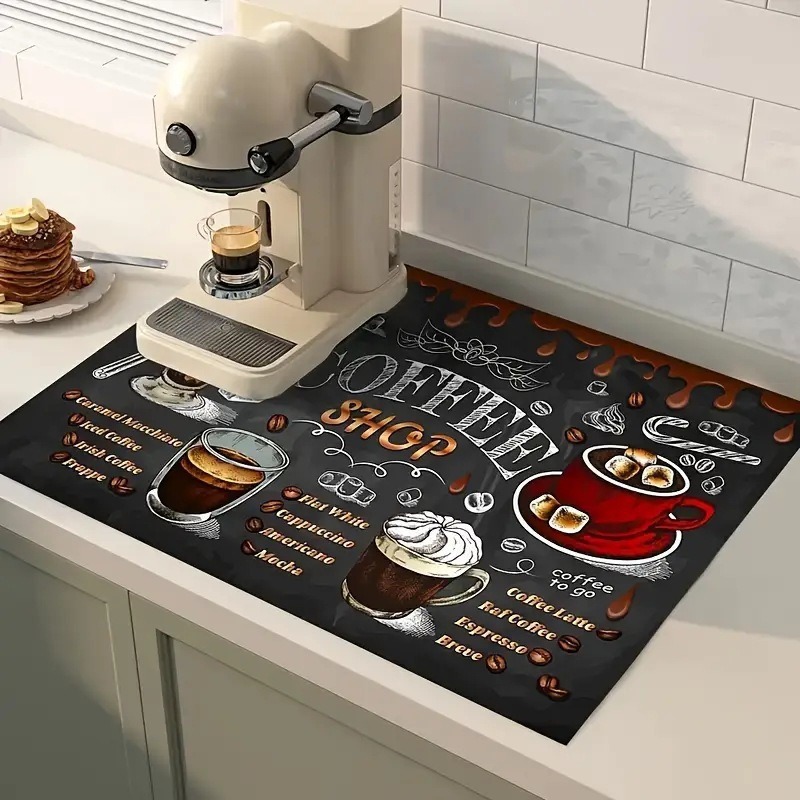 Coffee Print  Coffee Pad Absor - đánh giá và giá Bar Mat Rubber